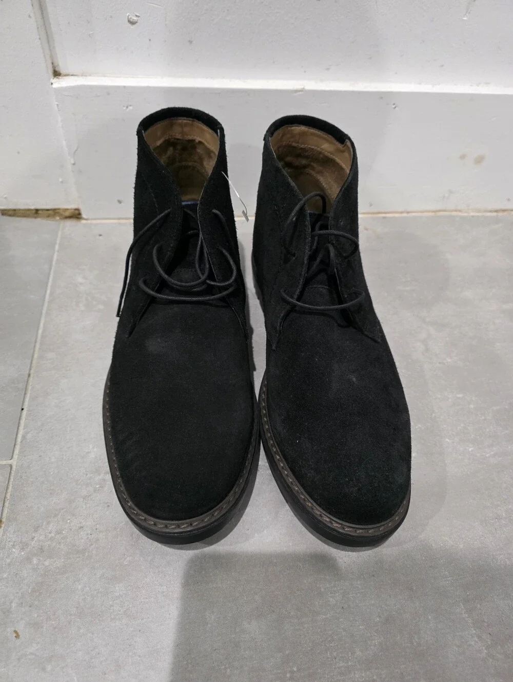 Florsheim Field Chukka 11927-008-M Mens Black Suede Lace Up Chukkas Boots.11.5